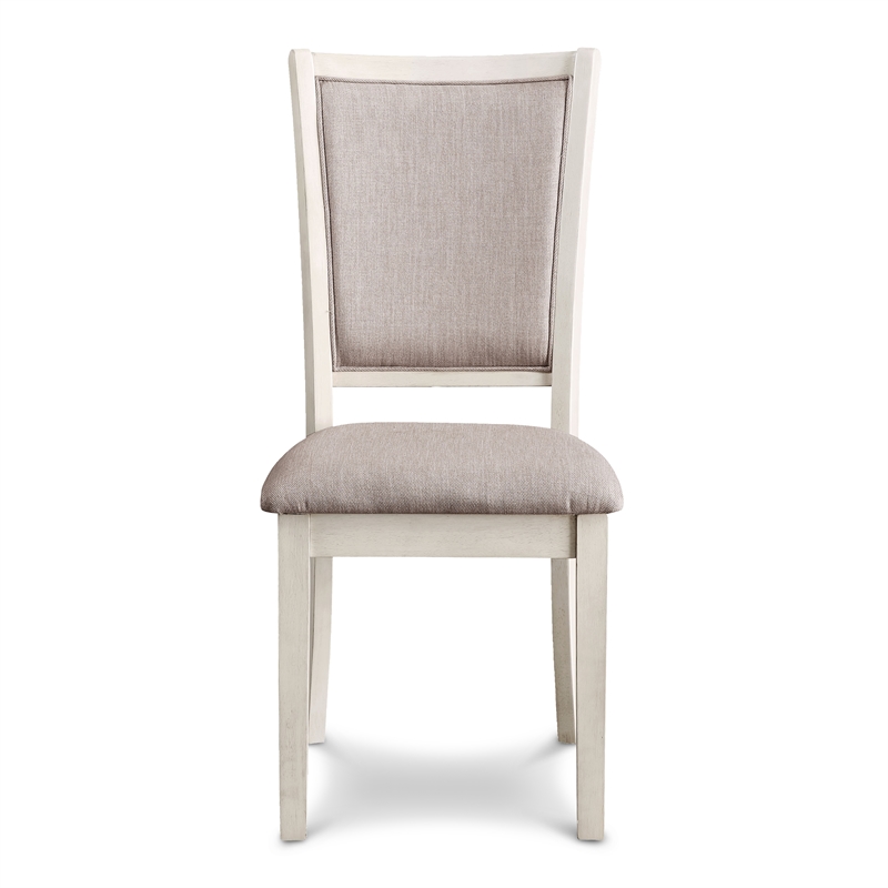 New Classic Furniture Amy Solid Wood Dining Chairs in Bisque Brown (Set of 2)