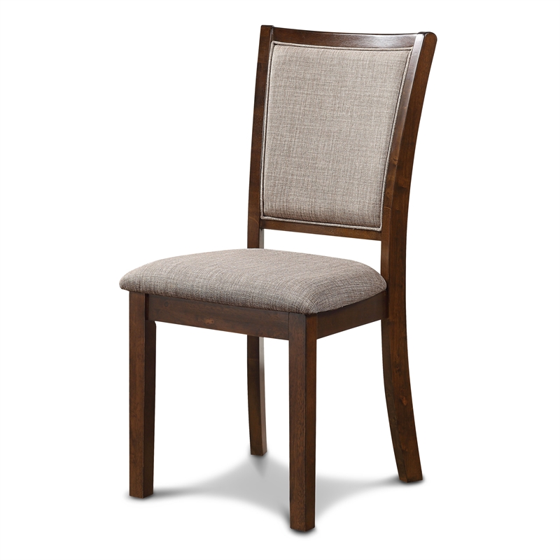 New Classic Furniture Amy Solid Wood Dining Chairs in Cherry (Set of 2)