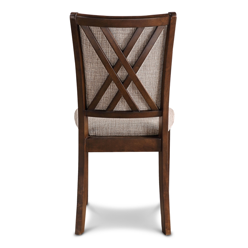 New Classic Furniture Amy Solid Wood Dining Chairs in Cherry (Set of 2)