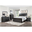 New Classic Furniture Stafford County Solid Wood Dresser with Mirror in Walnut
