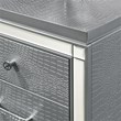 New Classic Furniture Valentine Solid Wood 7-Drawers Vanity in Silver