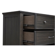 New Classic Furniture Stafford County Solid Wood 5-Drawer Chest in Walnut