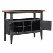 New Classic Furniture Potomac Solid Wood Buffet/Server Cabinet in Brown/Black