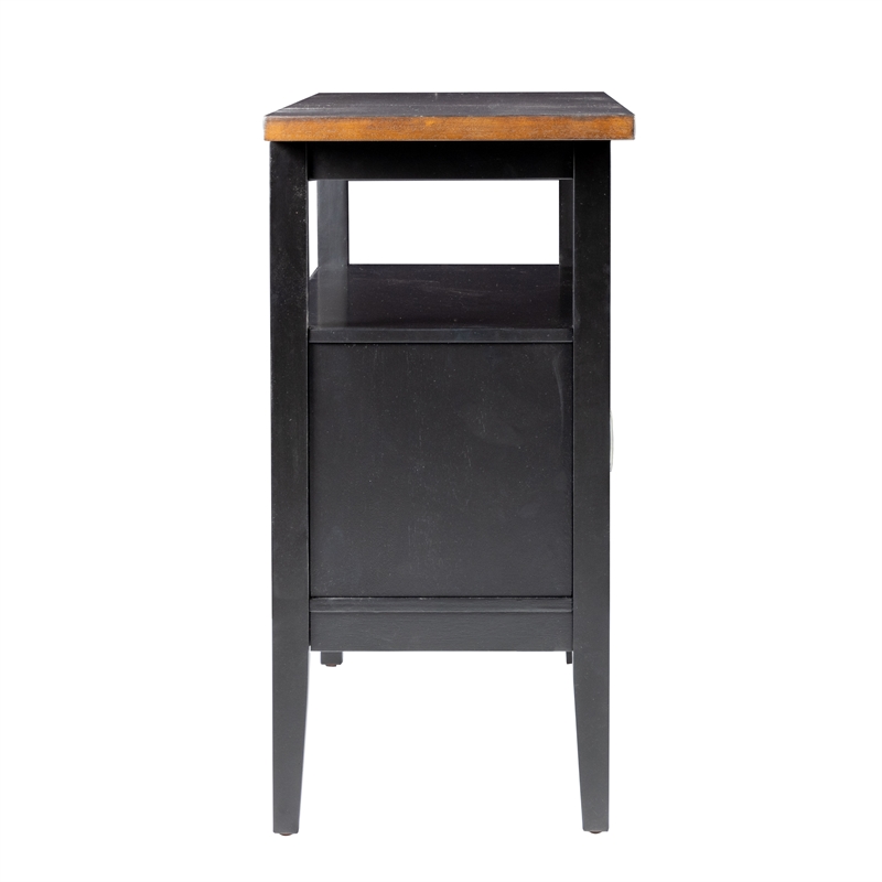 New Classic Furniture Potomac Solid Wood Buffet/Server Cabinet in Brown/Black