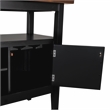 New Classic Furniture Potomac Solid Wood Buffet/Server Cabinet in Brown/Black
