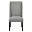 New Classic Furniture Faust Solid Wood Dining Chair in Gray (Set of 2)