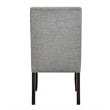 New Classic Furniture Faust Solid Wood Dining Chair in Gray (Set of 2)