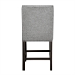 New Classic Furniture Faust Solid Wood Counter Chair in Gray (Set of 2)