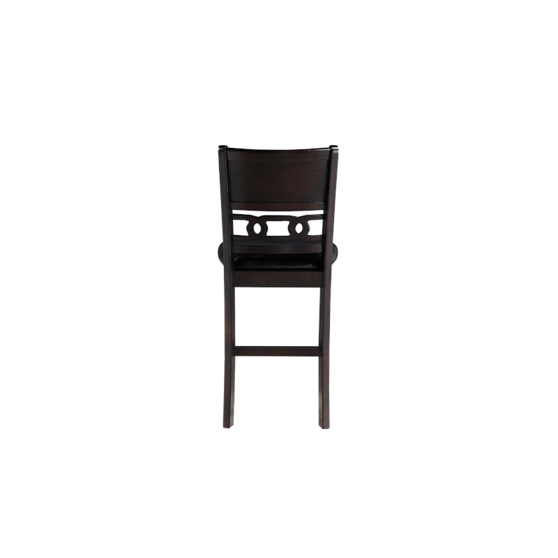 New Classic Furniture Gia Solid Wood Counter Chair in Ebony (Set of 6)