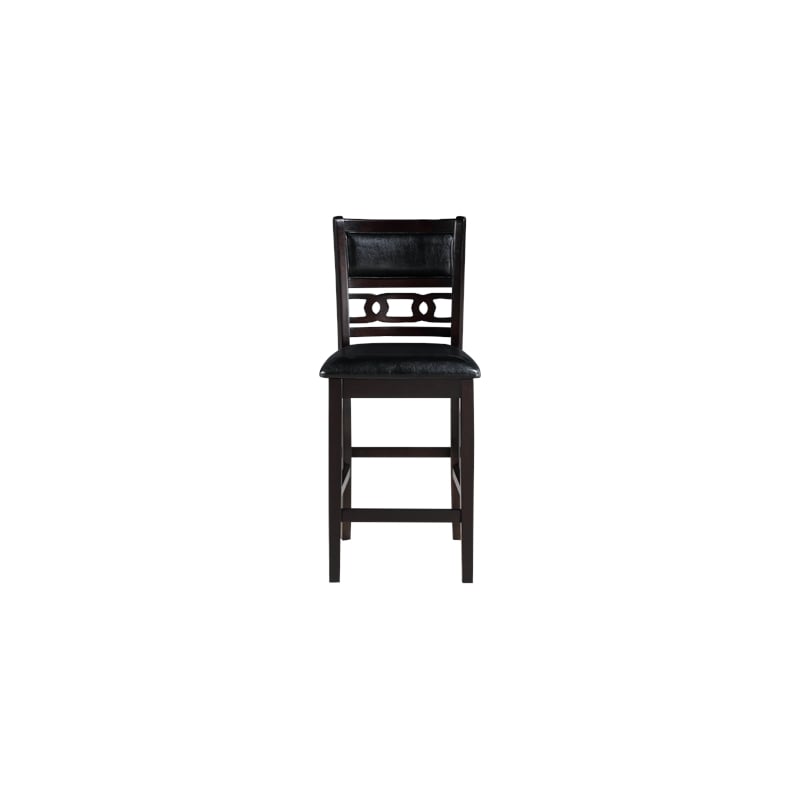 New Classic Furniture Gia Solid Wood Counter Chair in Ebony (Set of 4)
