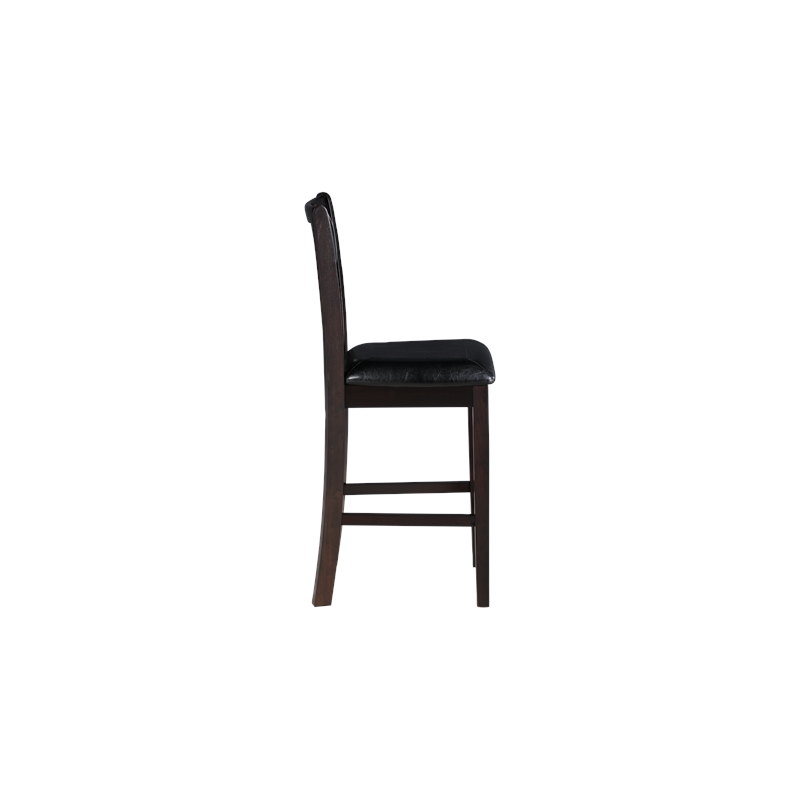 New Classic Furniture Gia Solid Wood Counter Chair in Ebony (Set of 4)