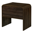 New Classic Furniture Mara Wood End Tables in Walnut (Set of 2)