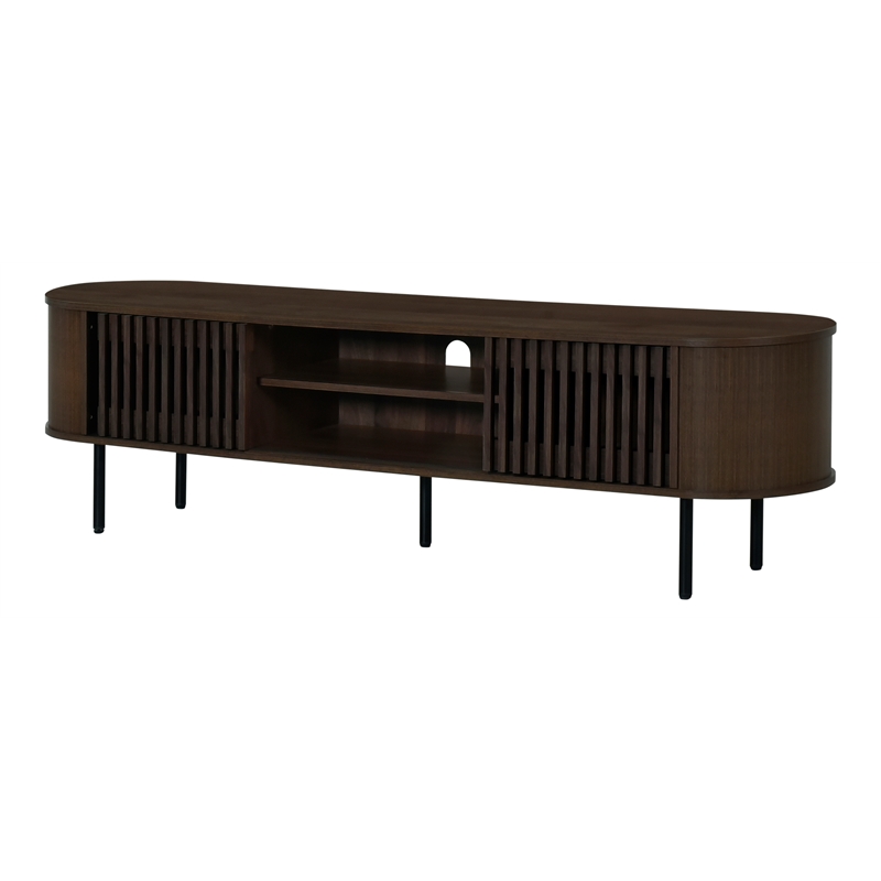 New Classic Furniture Brax Wood TV Console for TVs up to 82