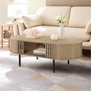 New Classic Furniture Brax Wood Coffee Table/Cocktail Table in Natural