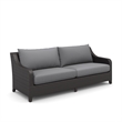 New Classic Furniture Skye 2-piece Fabric Sofa and Coffee Table Set in Gray