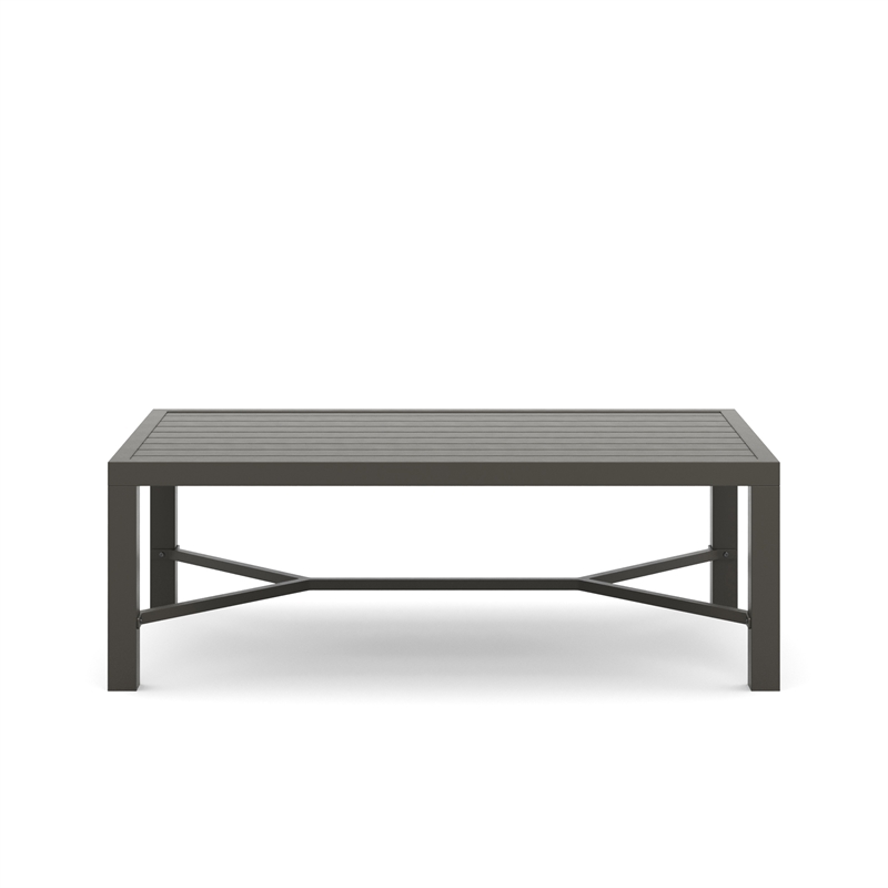 New Classic Furniture Skye 2-piece Fabric Sofa and Coffee Table Set in Gray