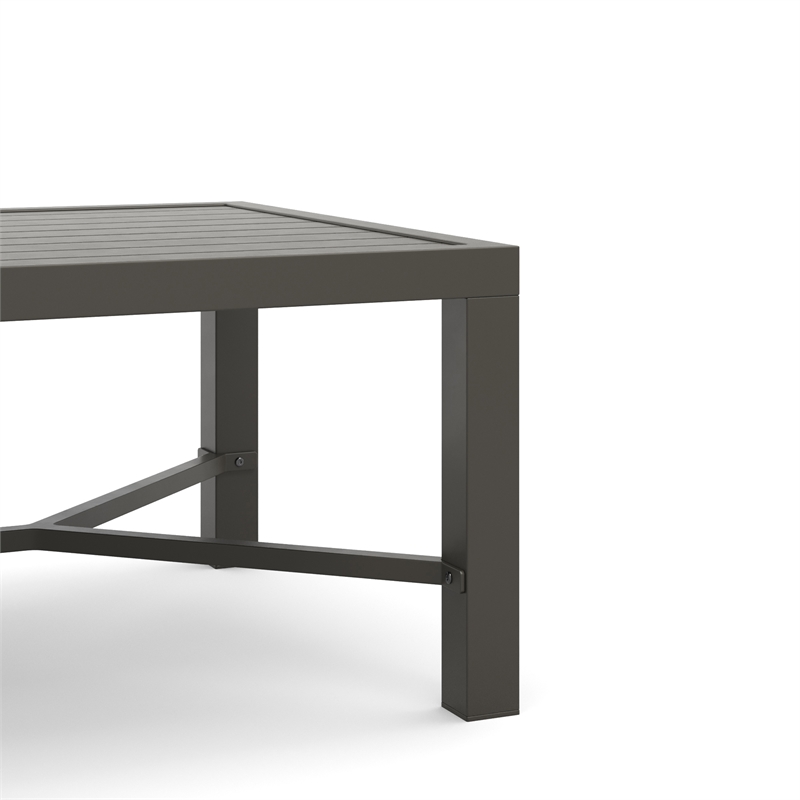 New Classic Furniture Skye 2-piece Fabric Sofa and Coffee Table Set in Gray