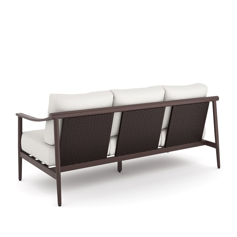 New Classic Furniture Moana 4-piece Metal/Fabric Patio Conversation Set in Ivory