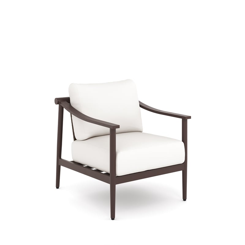 New Classic Furniture Moana 4-piece Metal/Fabric Patio Conversation Set in Ivory