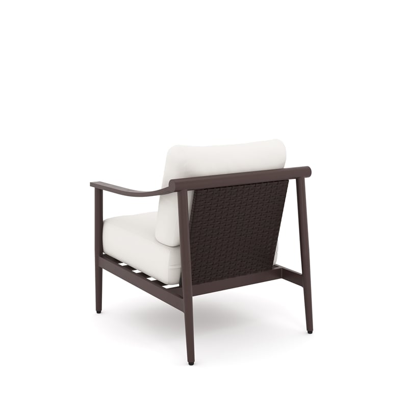 New Classic Furniture Moana 4-piece Metal/Fabric Patio Conversation Set in Ivory