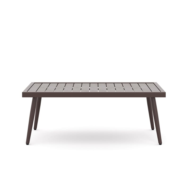 New Classic Furniture Moana 4-piece Metal/Fabric Patio Conversation Set in Ivory