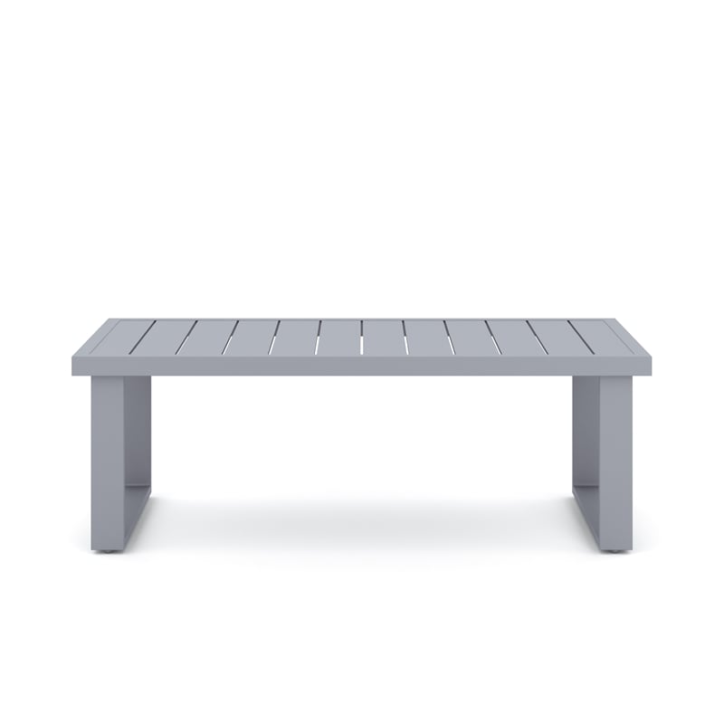 New Classic Furniture Fiji 2-piece Wicker/Fabric Outdoor Sofa Set in Gray