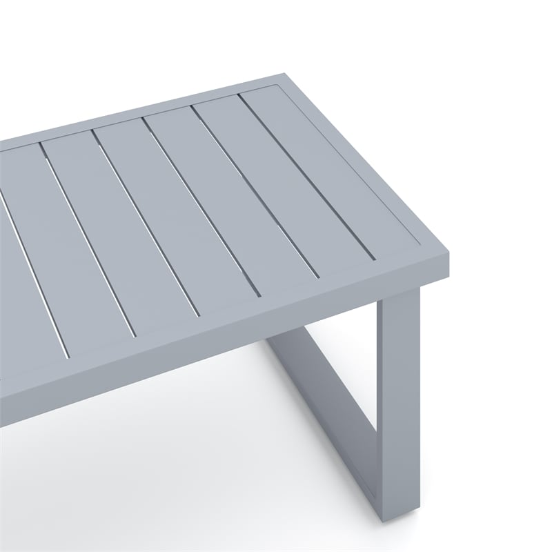 New Classic Furniture Fiji 4-piece Wicker/Fabric Outdoor Conversation Set - Blue