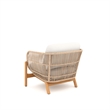 New Classic Furniture Solstice 4-piece Wood Patio Conversation Set in Beige