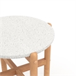 New Classic Furniture Solstice 5-piece Wood Patio Conversation Set in Beige