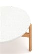 New Classic Furniture Solstice Wood Patio Coffee Table with Terrazzo Top Natural