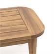 New Classic Furniture Bali Solid Wood Patio Coffee Table in Natural
