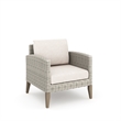 New Classic Furniture Carezza 5-Piece Wood/Wicker Patio Set in Taupe