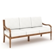 New Classic Furniture Savannah 3-piece Wood Patio Set in Natural/White