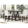 New Classic Furniture High Line 5-piece Wood Counter Table Set in White