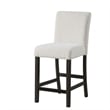 New Classic Furniture High Line 5-piece Wood Counter Table Set in White