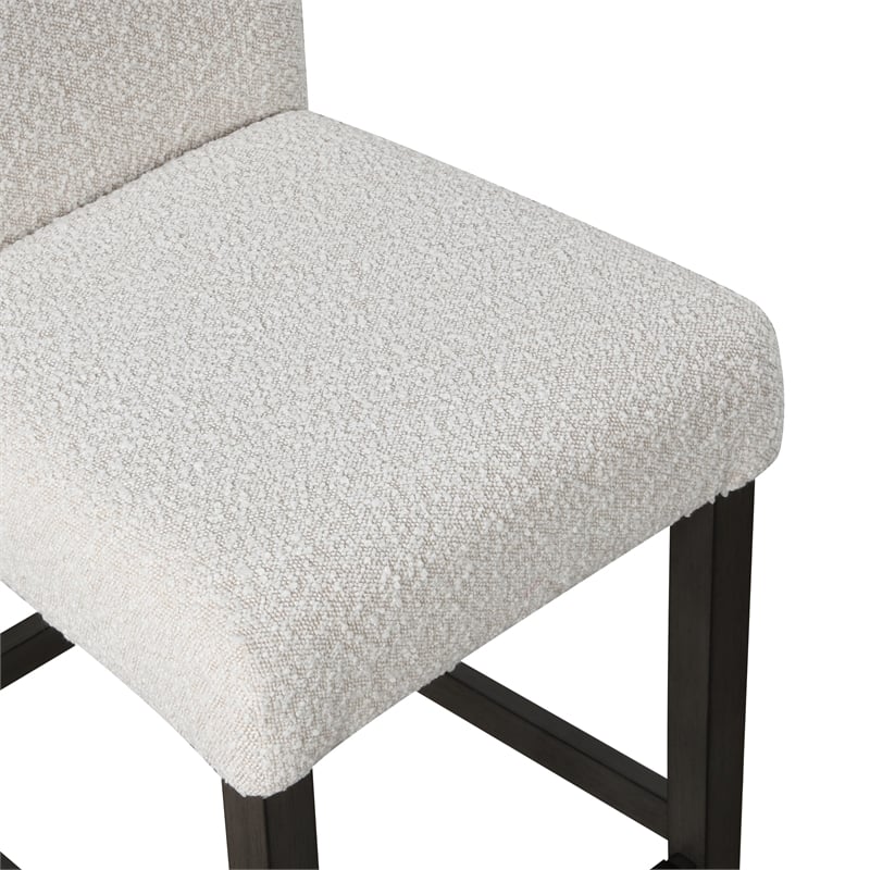 New Classic Furniture High Line 5-piece Wood Counter Table Set in White