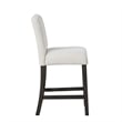 New Classic Furniture High Line 5-piece Wood Counter Table Set in White