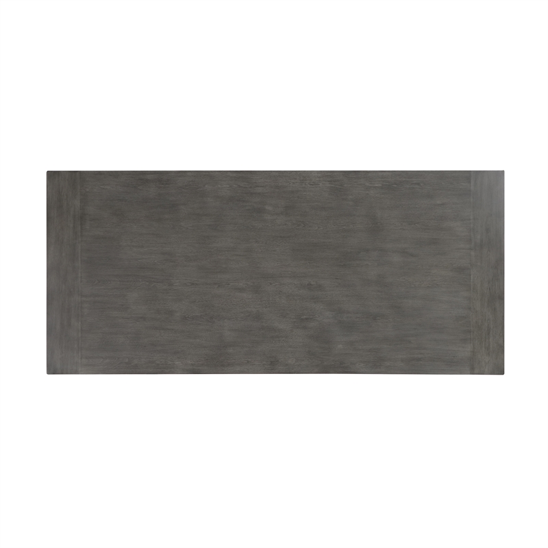 New Classic Furniture High Line Wood Counter Table & 6 Swivel Stools in Gray