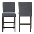 New Classic Furniture High Line Wood Counter Chair in Gray (Set of 2)
