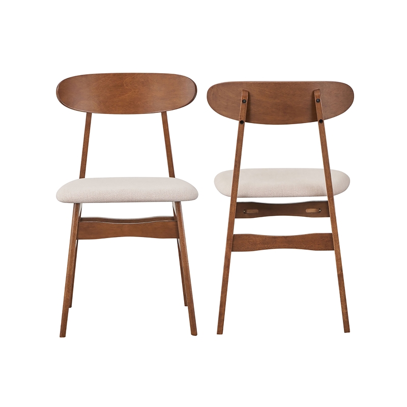 New Classic Furniture Morocco 7-Piece Mid-Century Wood Dining Set in Natural