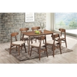 New Classic Furniture Morocco 7-Piece Mid-Century Wood Dining Set in Natural