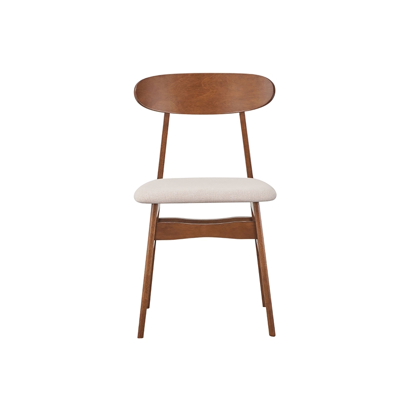 New Classic Furniture Morocco 7-Piece Mid-Century Wood Dining Set in Natural