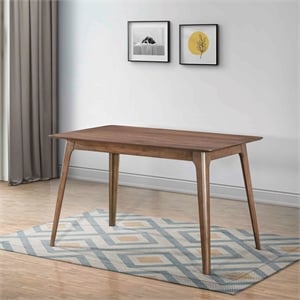 New Classic Furniture Oscar Wood Counter Height Table in Walnut