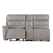 New Classic Furniture Kamari 3-Piece Fabric Power Sectional Set in Gray