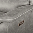 New Classic Furniture Kamari 3-Piece Fabric Power Sectional Set in Gray