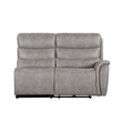 New Classic Furniture Kamari 3-Piece Fabric Power Sectional Set in Gray
