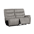 New Classic Furniture Kamari 3-Piece Fabric Power Sectional Set in Gray