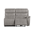 New Classic Furniture Kamari 3-Piece Fabric Power Sectional Set in Gray