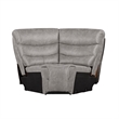 New Classic Furniture Kamari 3-Piece Fabric Power Sectional Set in Gray