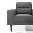 New Classic Furniture Vale 2-Piece Polyester Fabric Sofa and Chair Set in Gray